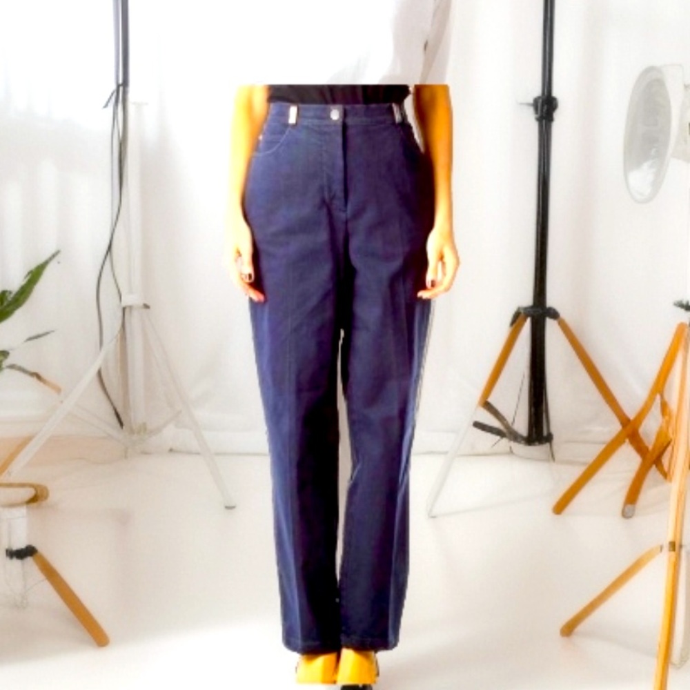 St. John Sport Dark Blue Wide Leg Jeans